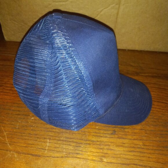 Vintage Pabst Blue Ribbon Beer Mesh Cap Hat Blue White  Adjustable - Picture 7 of 8